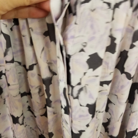 APT 9 Sz 2X Gray Lavender Blouse - Picture 5 of 7